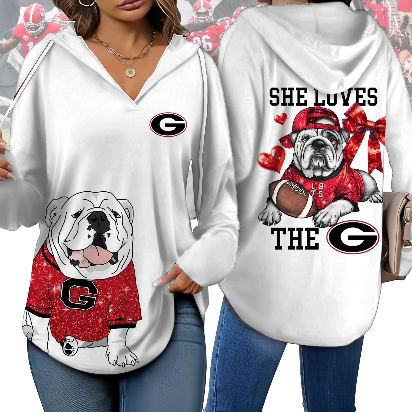 GGBD V-neck Hooded Sweatshirt THT