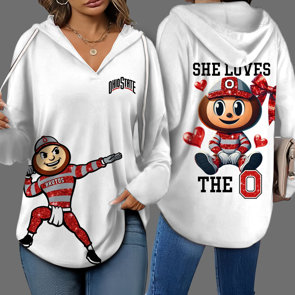 OSB V-neck Hooded Sweatshirt THT