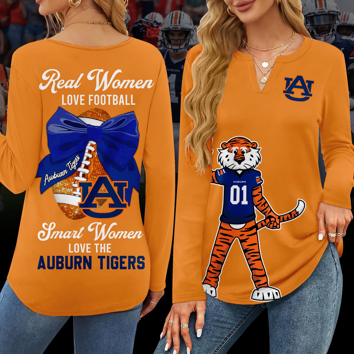 ABTG V-neck Long Sleeve Shirt TMN