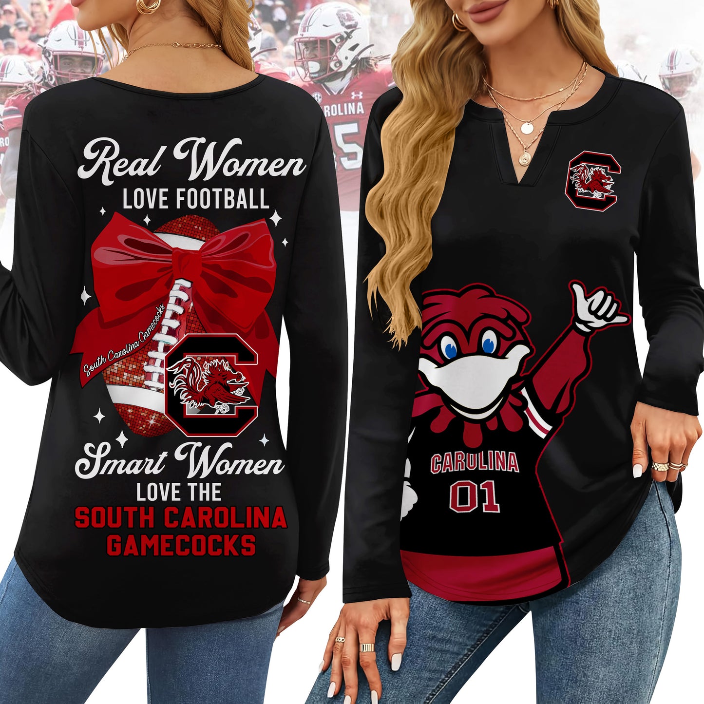 SCG V-neck Long Sleeve Shirt TMN