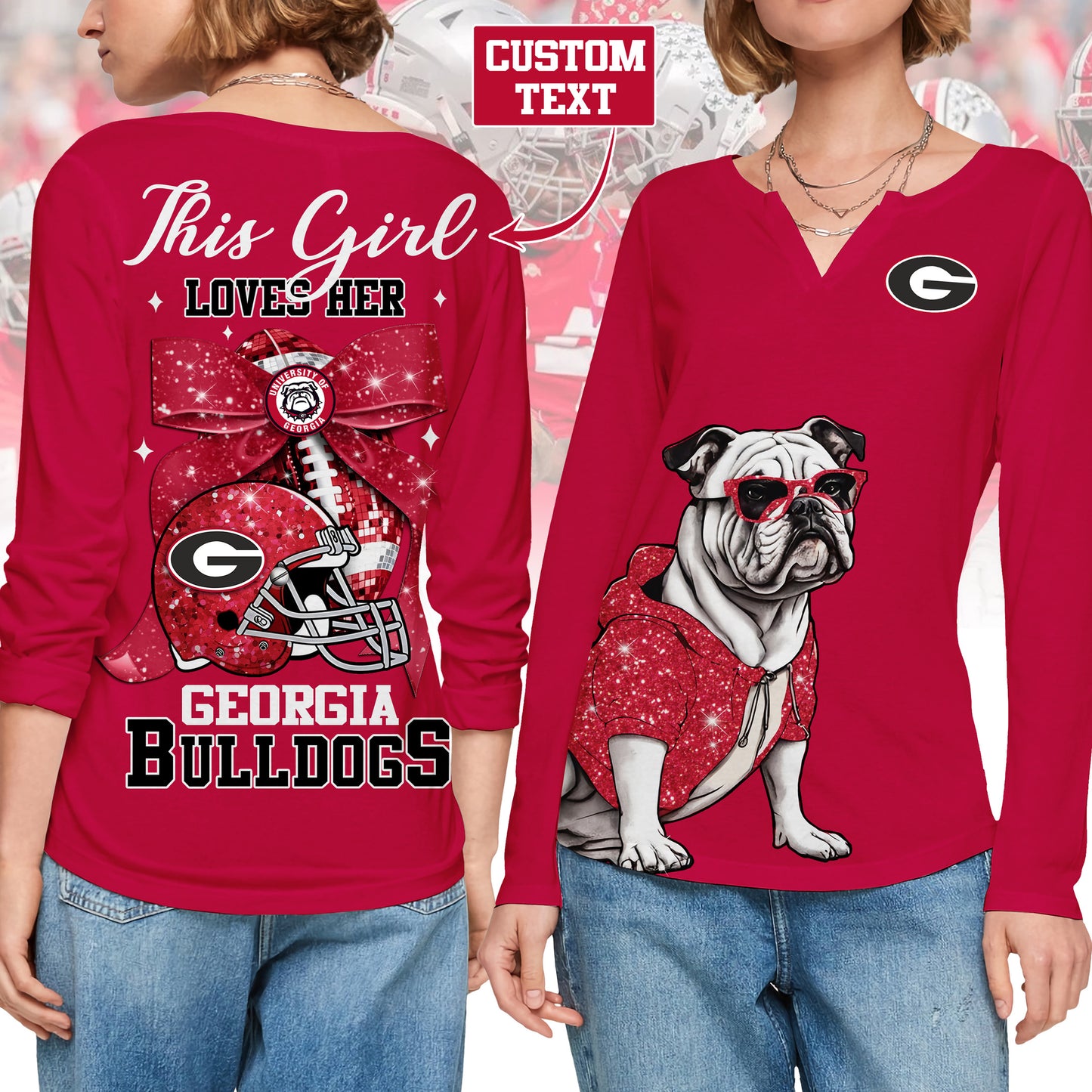 GGBD V-neck Long Sleeve Shirt TMN