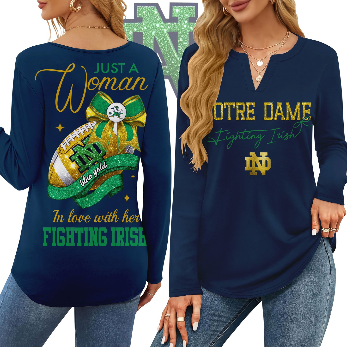 NDFI V-neck Long Sleeve Shirt NTY