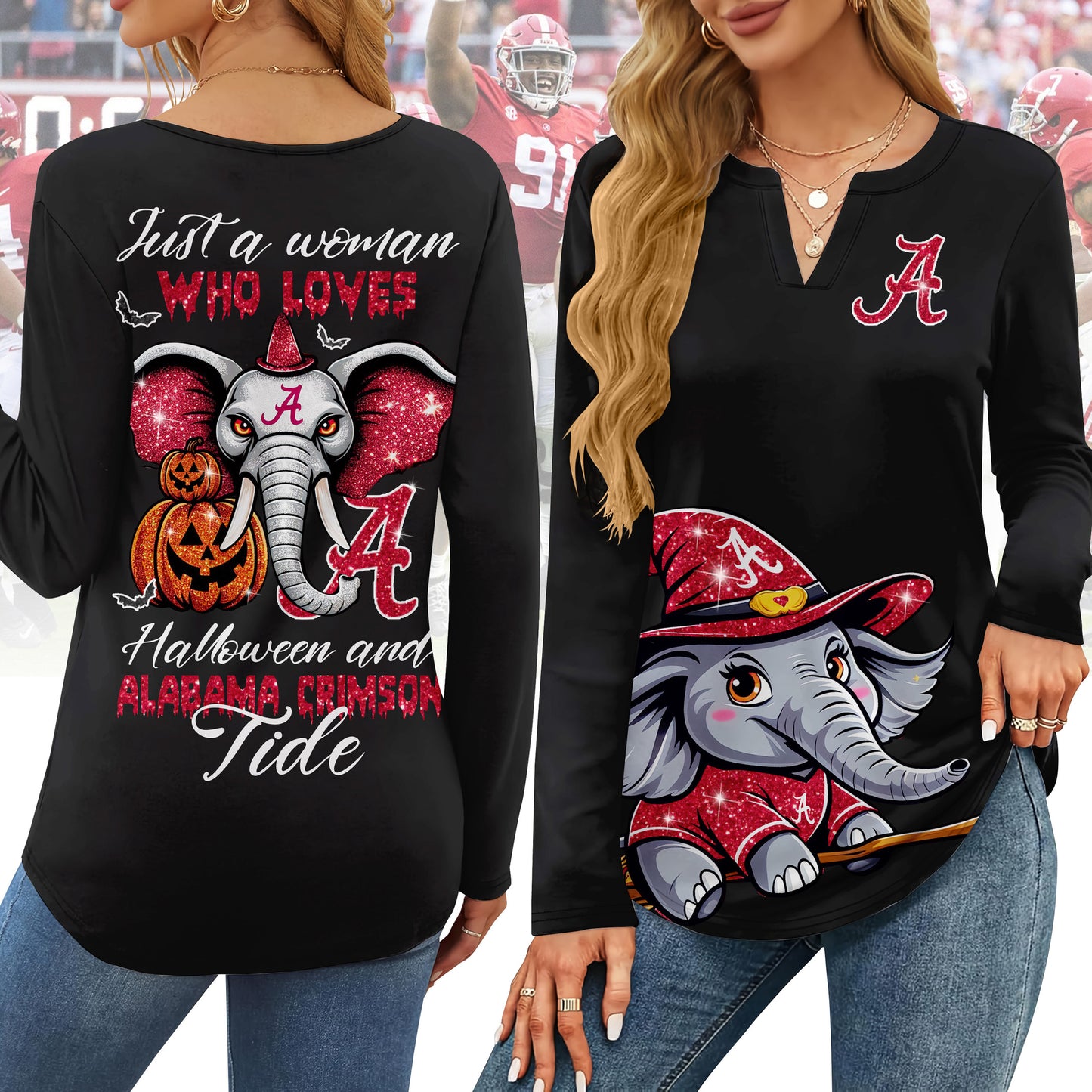 ACT V-neck Long Sleeve Shirt NTY