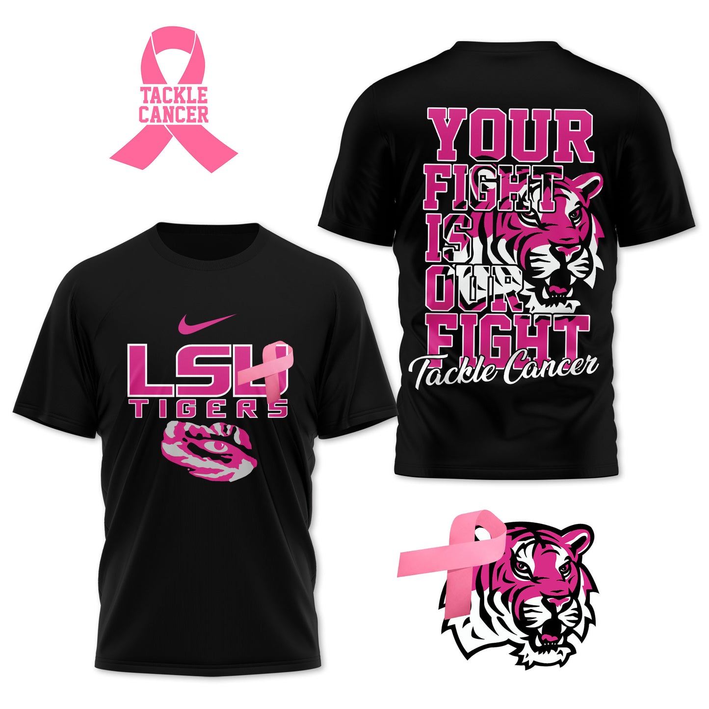 PREMIUM LSU 3D SHIRT HP