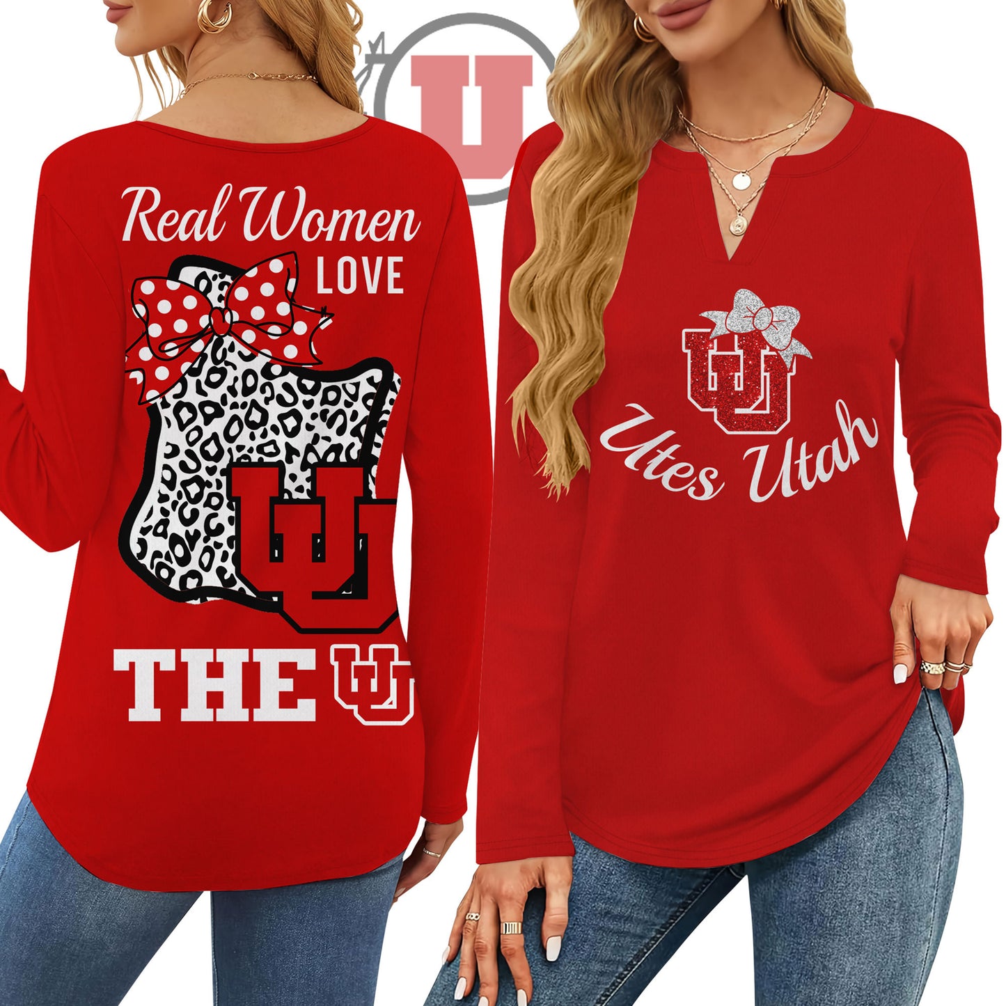 UTAH V-neck Long Sleeve Shirt NTY