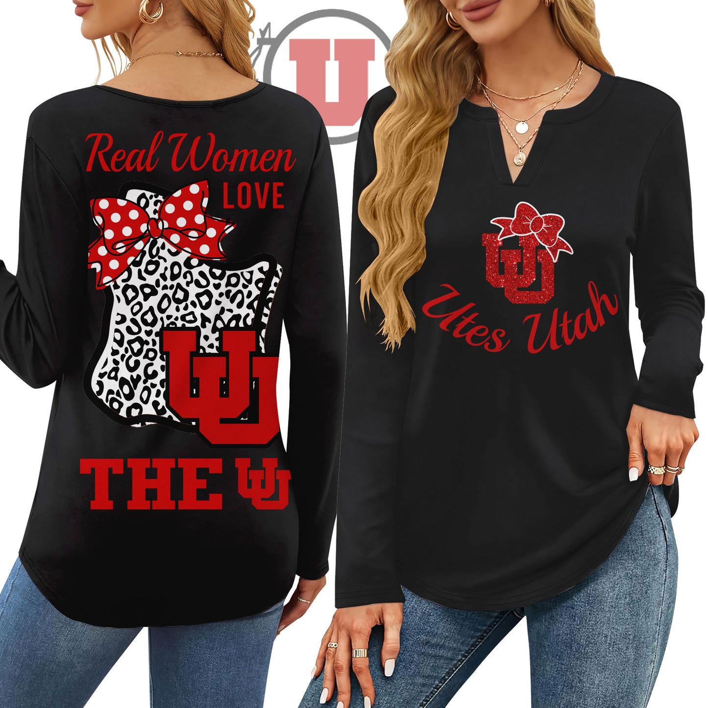 UTAH V-neck Long Sleeve Shirt NTY