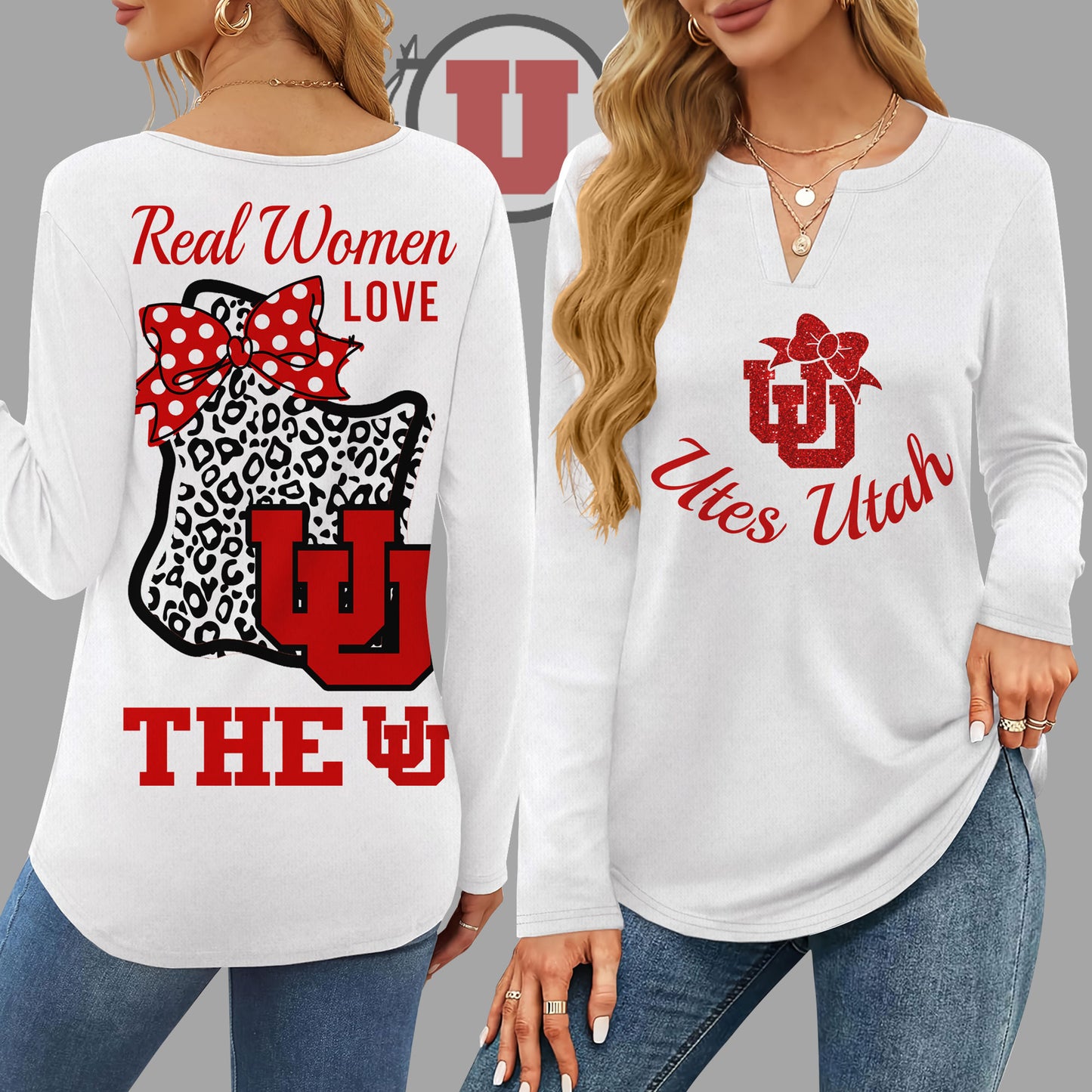UTAH V-neck Long Sleeve Shirt NTY