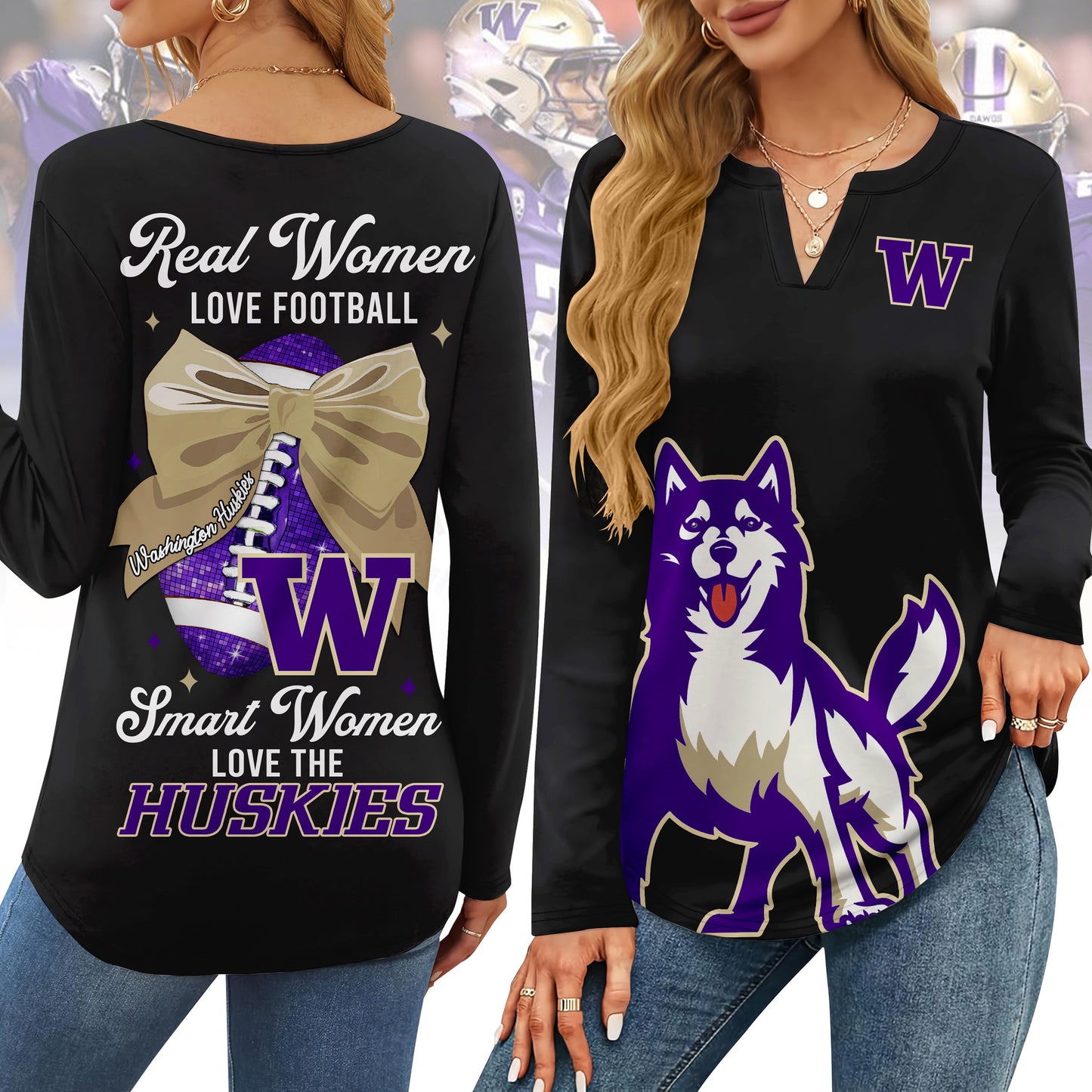 WSH V-neck Long Sleeve Shirt TMN