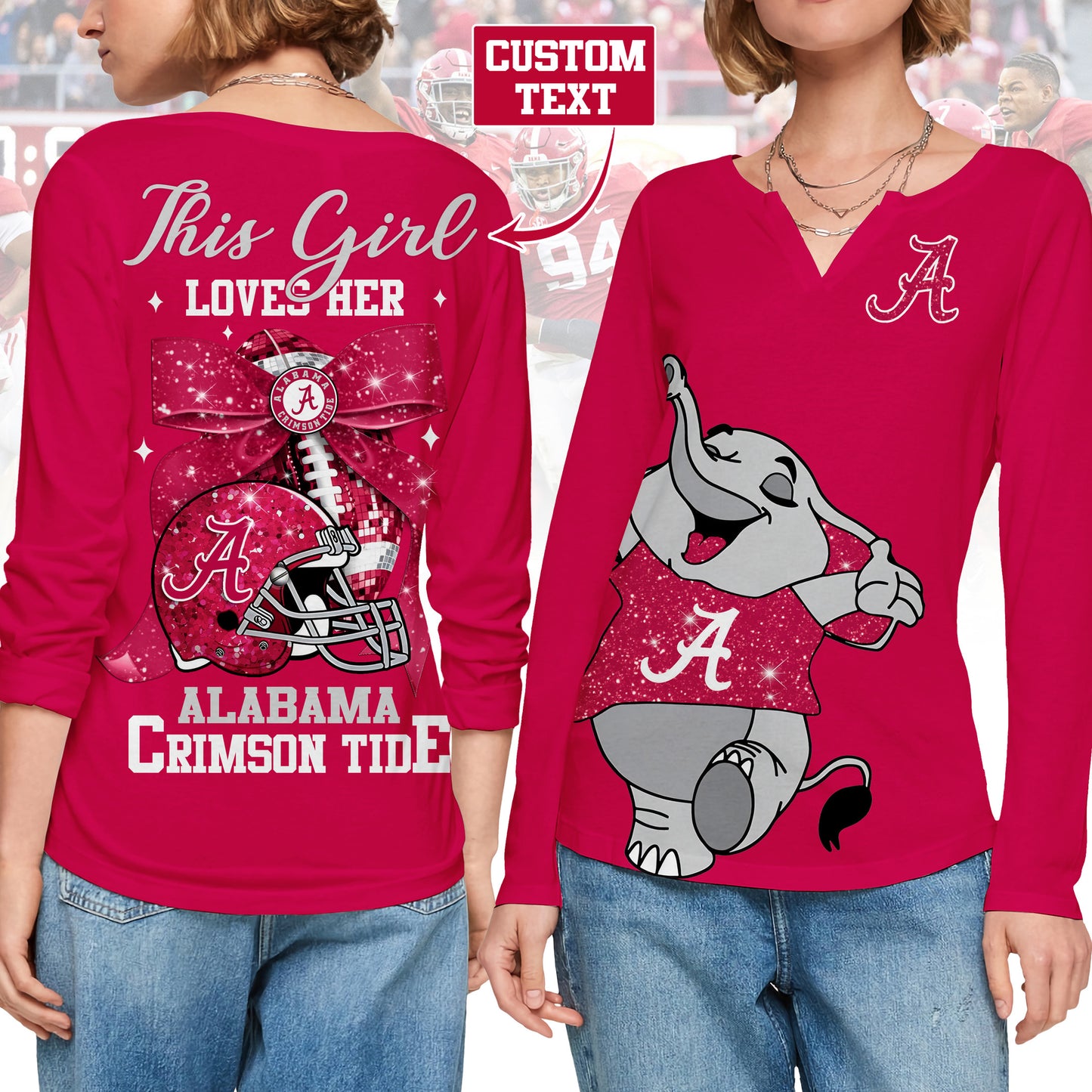 ACT V-neck Long Sleeve Shirt TMN