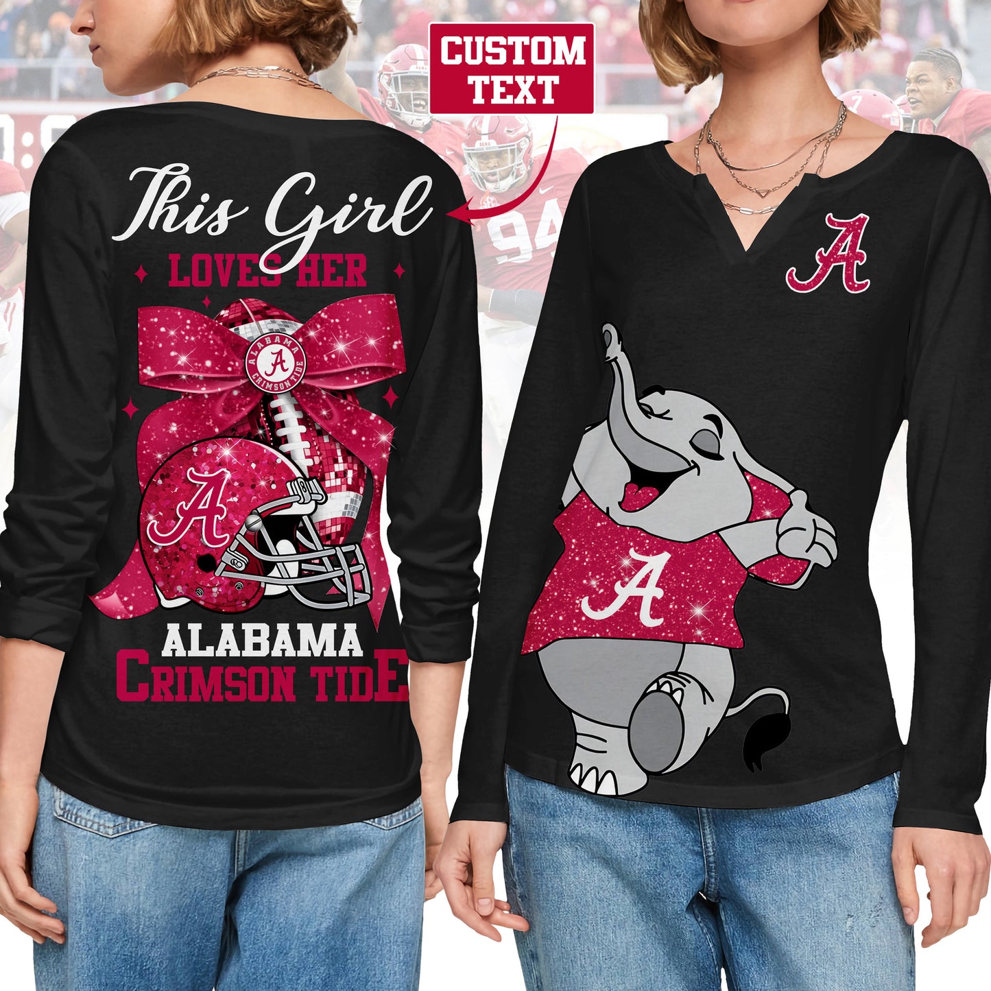 ACT V-neck Long Sleeve Shirt TMN