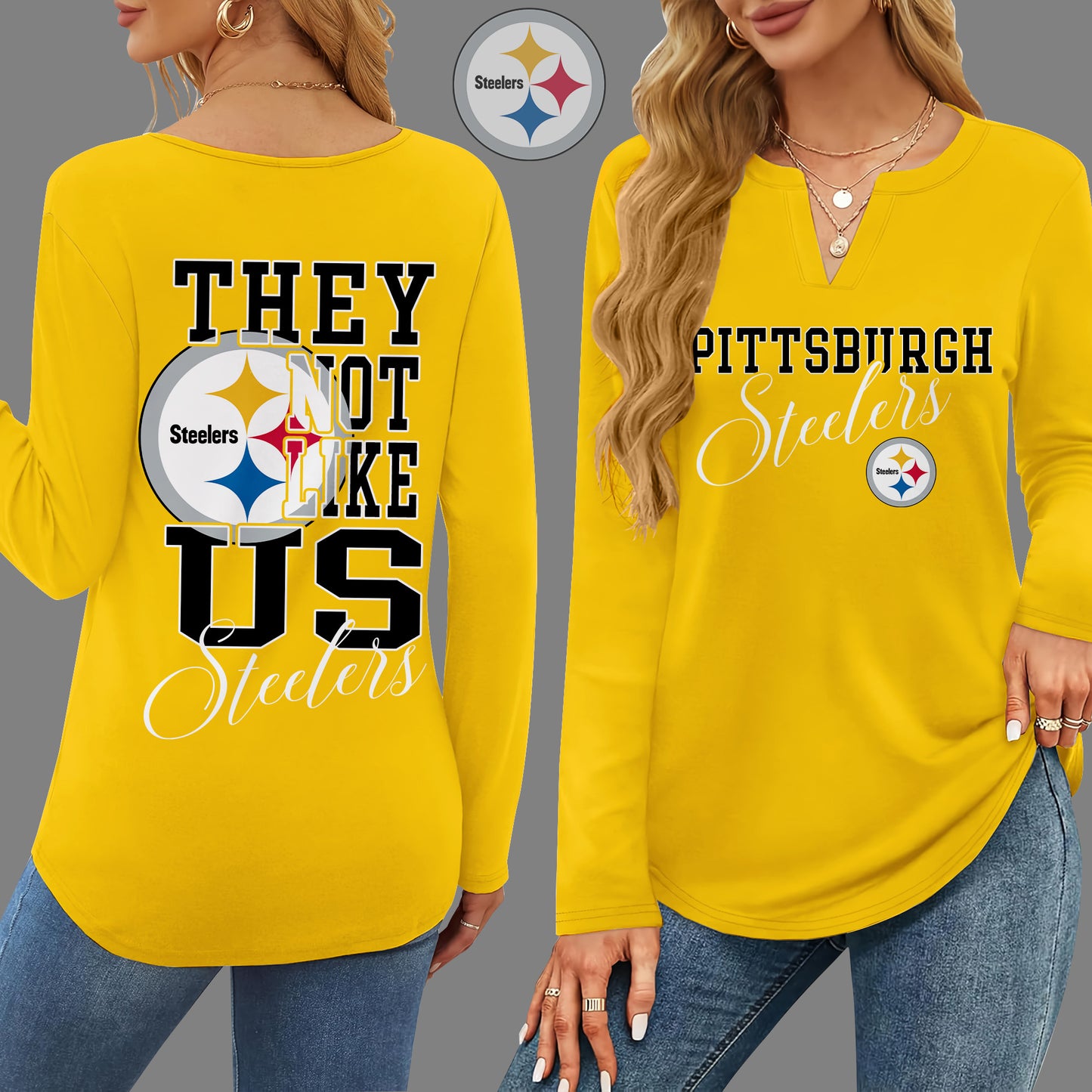 PBS V-neck Long Sleeve Shirt THT