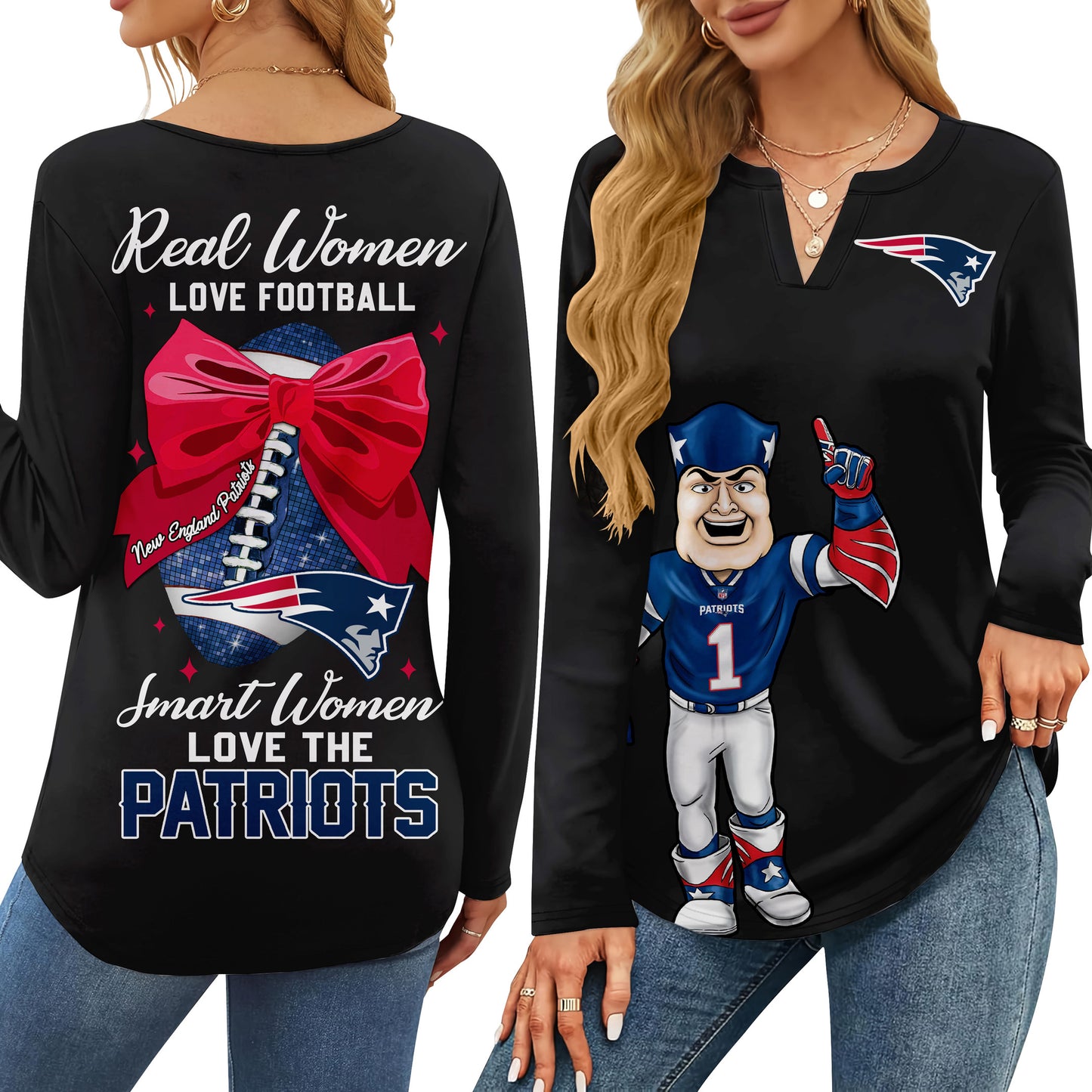 NEP V-neck Long Sleeve Shirt TMN