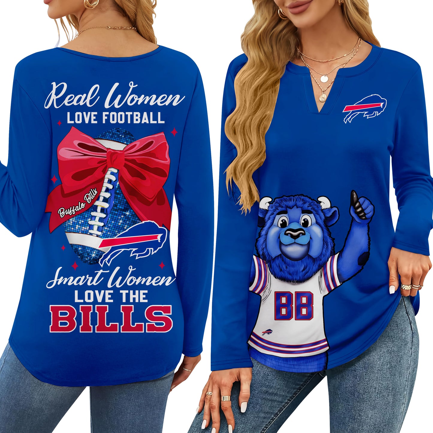 BFB V-neck Long Sleeve Shirt TMN