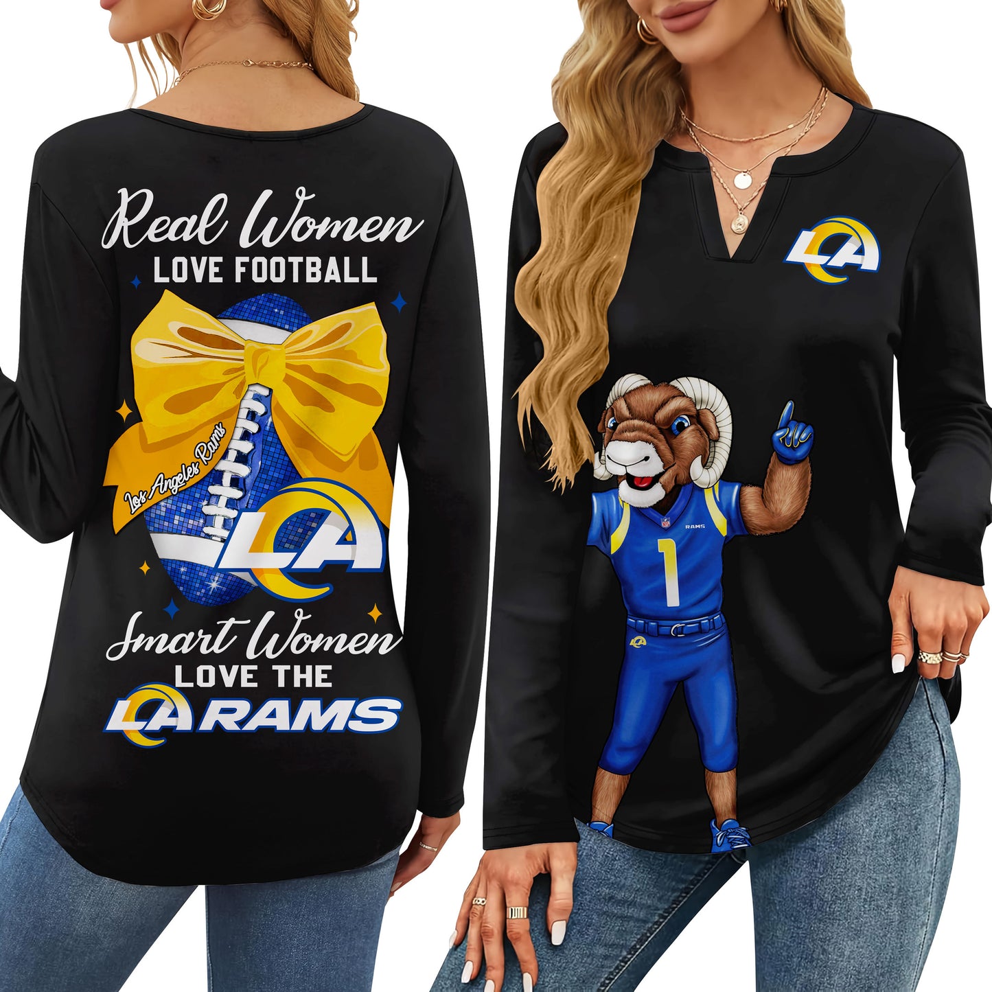 LARS V-neck Long Sleeve Shirt TMN