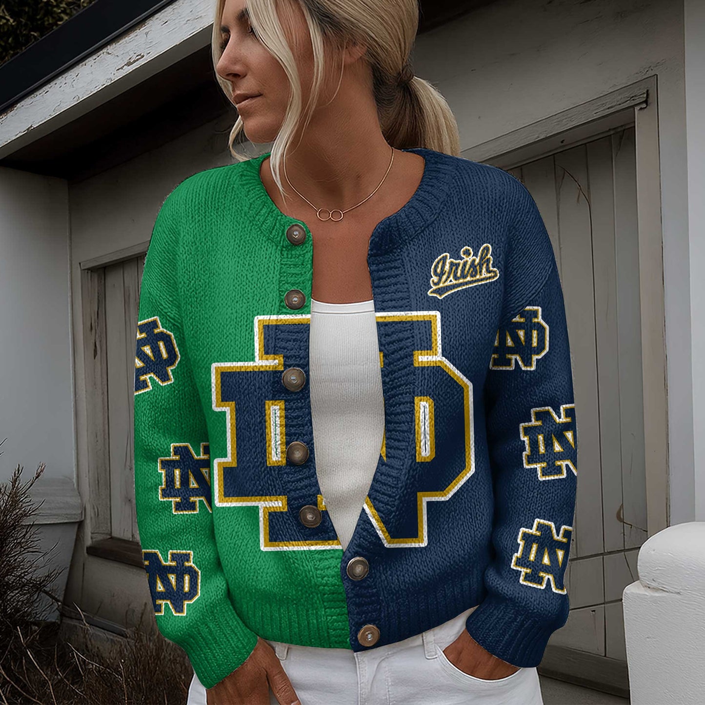 NDFI CARDIGAN SWEATSHIRT WITH BUTTON DAT