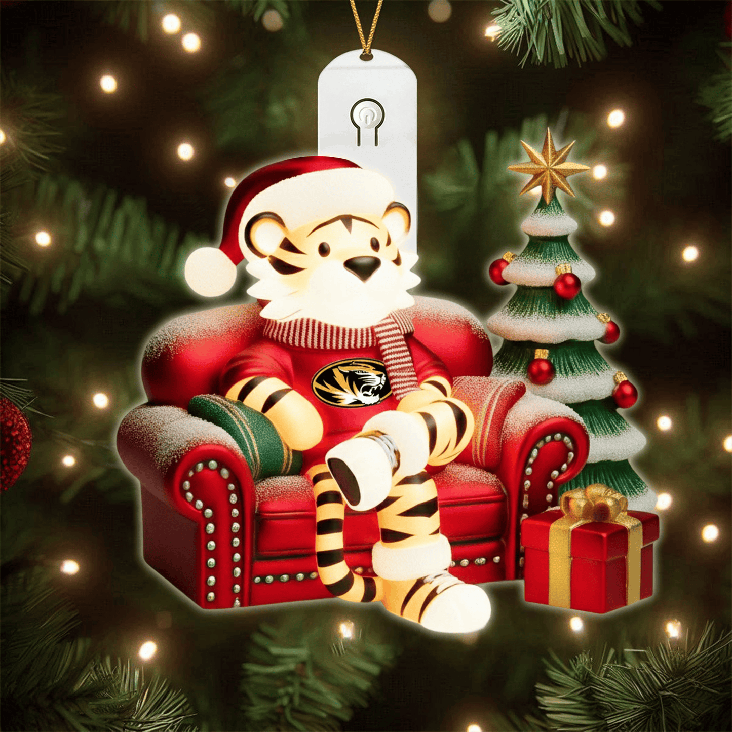 COMBO MSTG CHRISTMAS TREE TOPPER WITH LED ORNAMENT LNTH