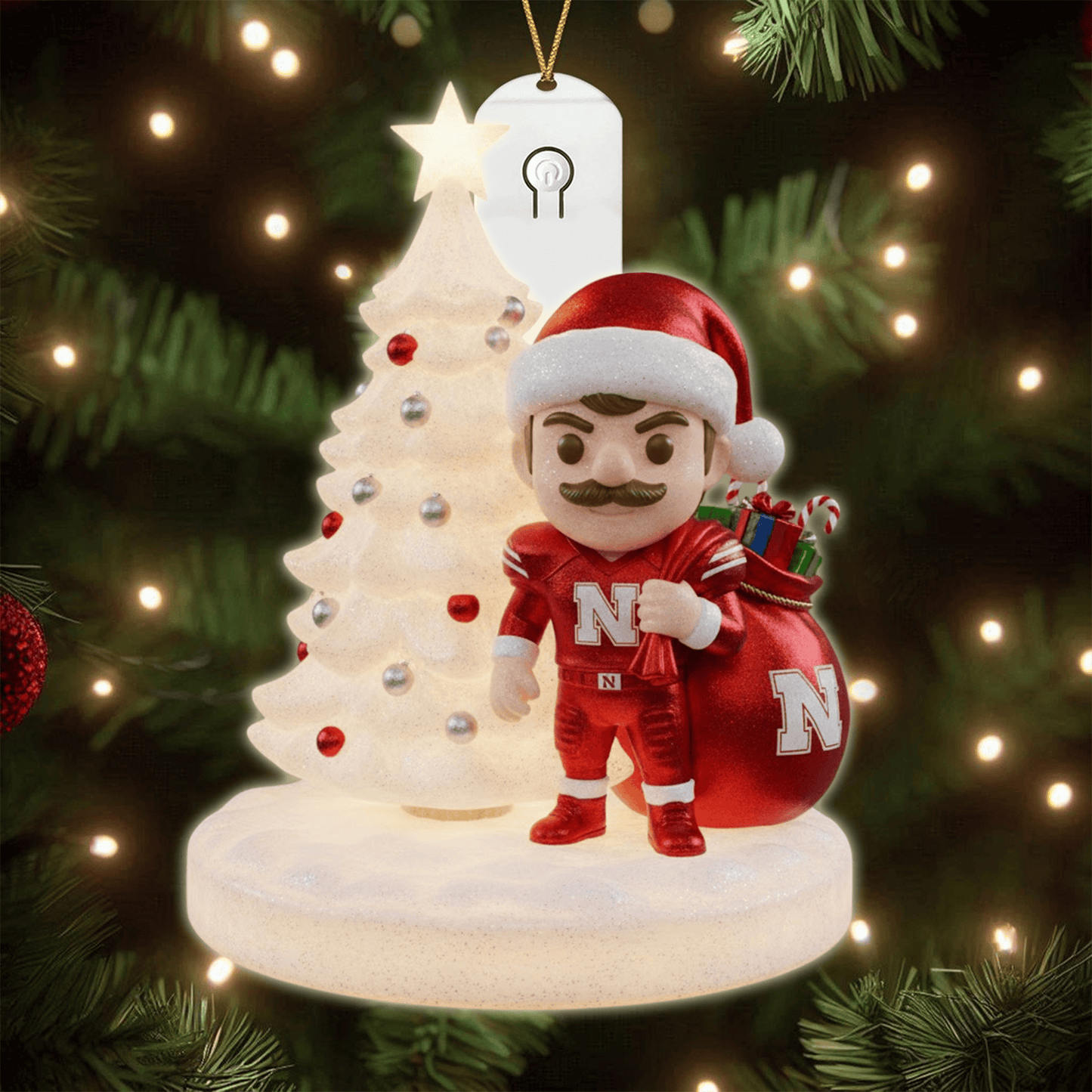 COMBO NCH CHRISTMAS TREE TOPPER WITH LED ORNAMENT LNTH