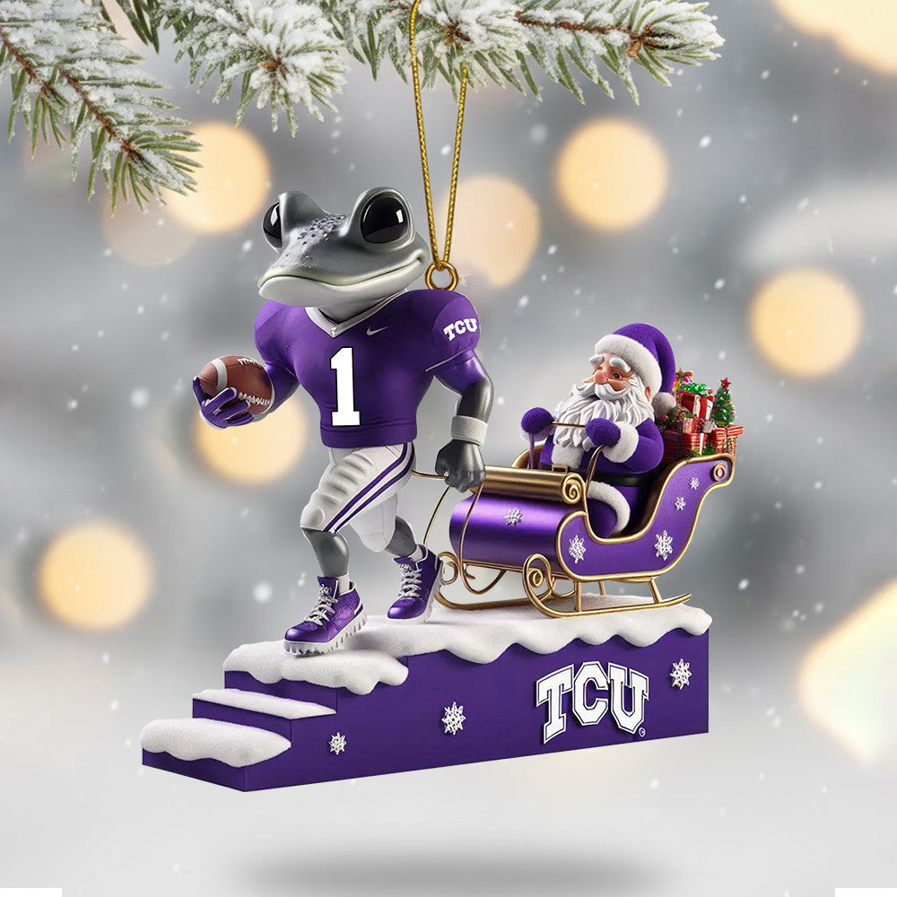 COMBO TCU CHRISTMAS TREE TOPPER WITH ORNAMENT DAT