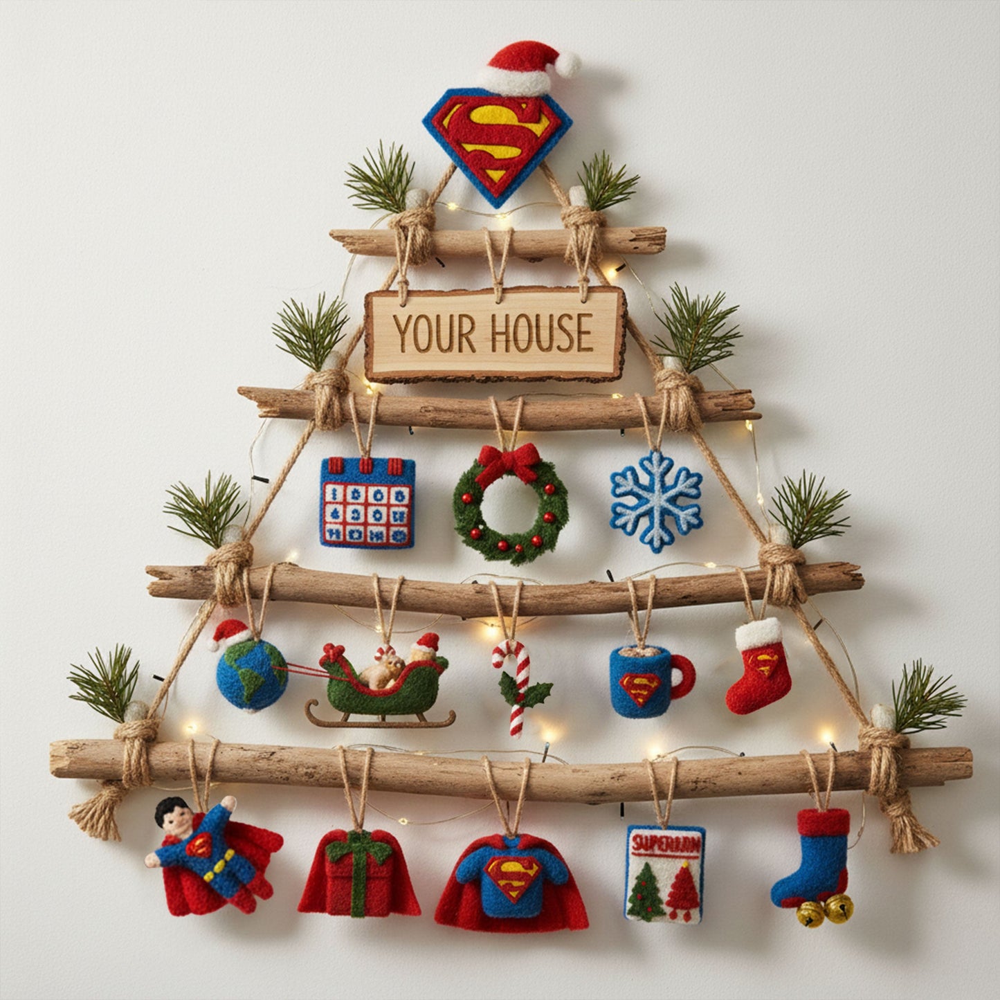 SUP Premium Rustic Wall Christmas Tree HTTT