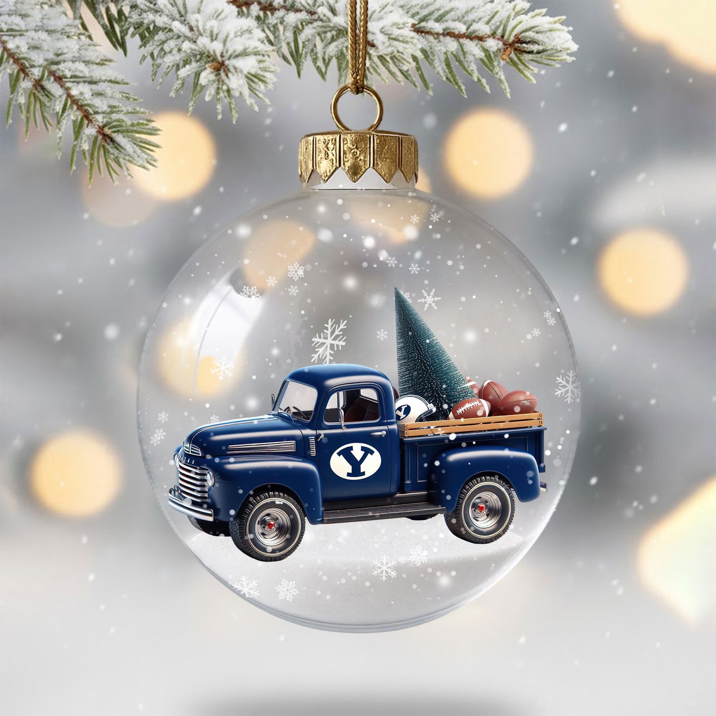 BYU Christmas Ornament DAT