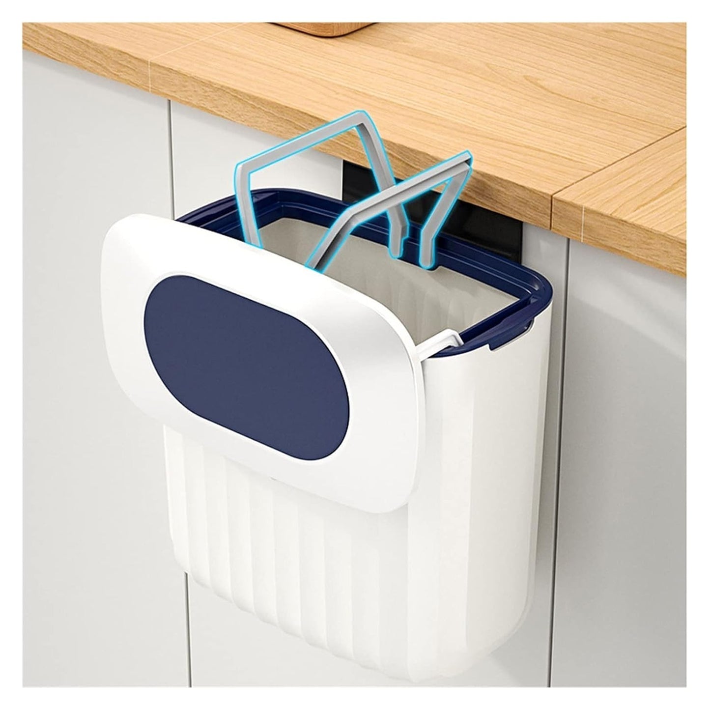 Organizer Small Trash Can Plastic Wall Garbage Bin Cleaning Tools Kitchen Accessories