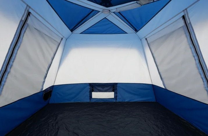Ozark Trail 8' x 7' 4-Person Instant Cabin Tent with LED Lighted Hub, 19 lbs