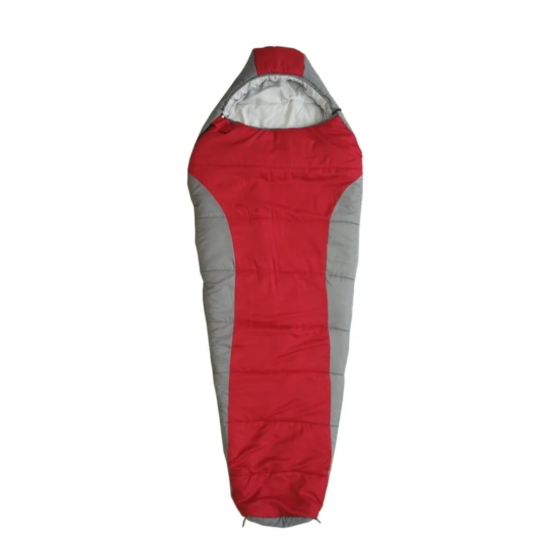 (2 pack) Ozark Trail 10-Degree Cold Weather Mummy Sleeping Bag with Soft Liner, Red, 85"x33"