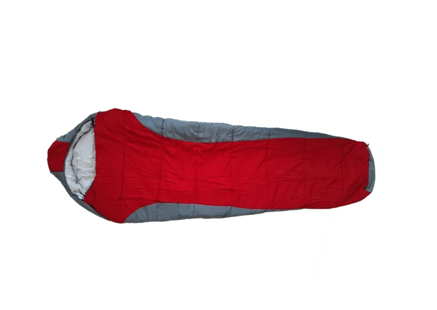 (2 pack) Ozark Trail 10-Degree Cold Weather Mummy Sleeping Bag with Soft Liner, Red, 85"x33"