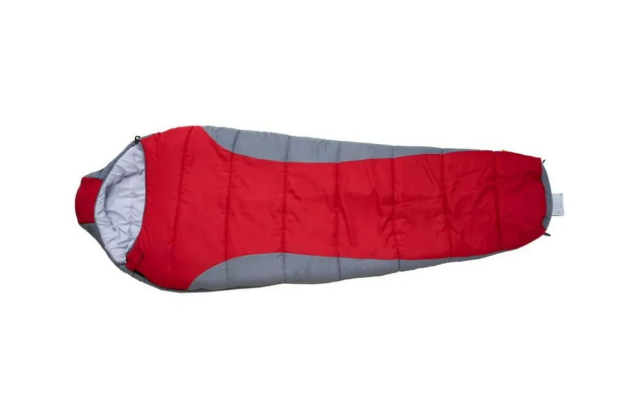 (2 pack) Ozark Trail 10-Degree Cold Weather Mummy Sleeping Bag with Soft Liner, Red, 85"x33"