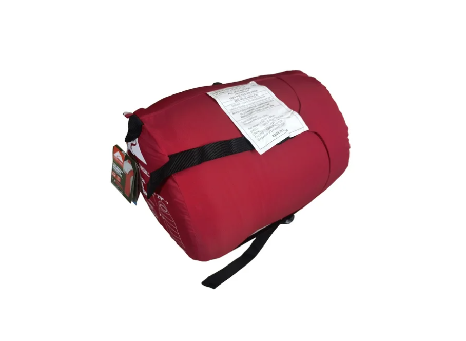 (2 pack) Ozark Trail 10-Degree Cold Weather Mummy Sleeping Bag with Soft Liner, Red, 85"x33"