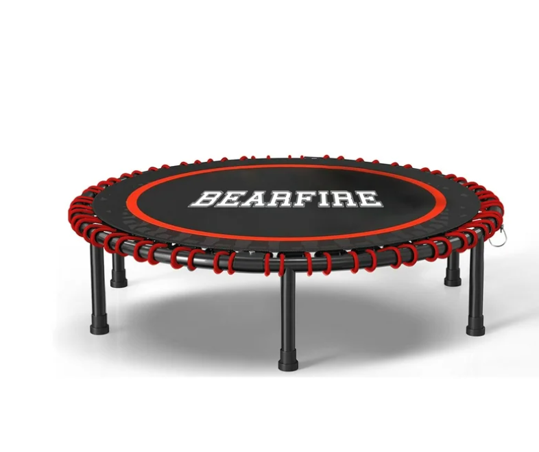 JOZ Mini Trampoline, 40 inch Fitness Trampoline with Bungees, Exercise Rebounder for Adults/Kids, Workout 300 lb Weight