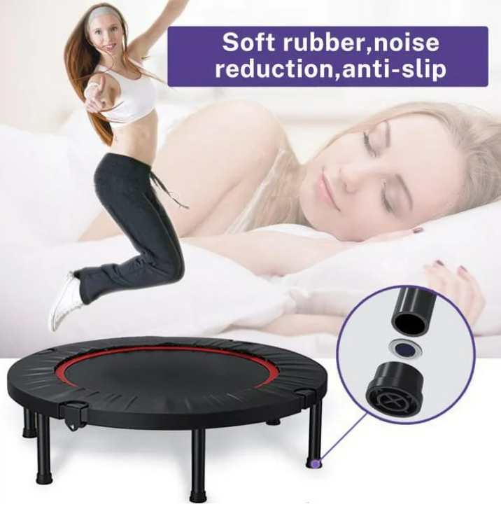 FAIZHI 40" Foldable Mini Trampoline, Exercise Rebounder Mini Trampoline for Adults, Fitness Rebounder Trampoline Indoor Outdoor Workout 330 lb Weight