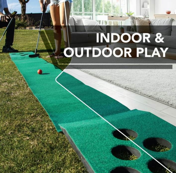 EastPoint 3-in-1 Par Pong Bocce Golf Putting Game - 3 Outdoor Games in 1 for All Ages
