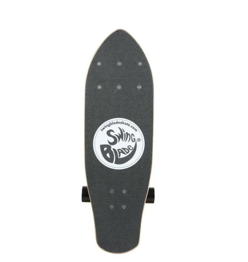Swingblade Complete Skateboard with Patented Carving Caster Trucks for a Skate/Surf Ride, ABEC-7 Bearings and PU Wheels, for Kids and Adults