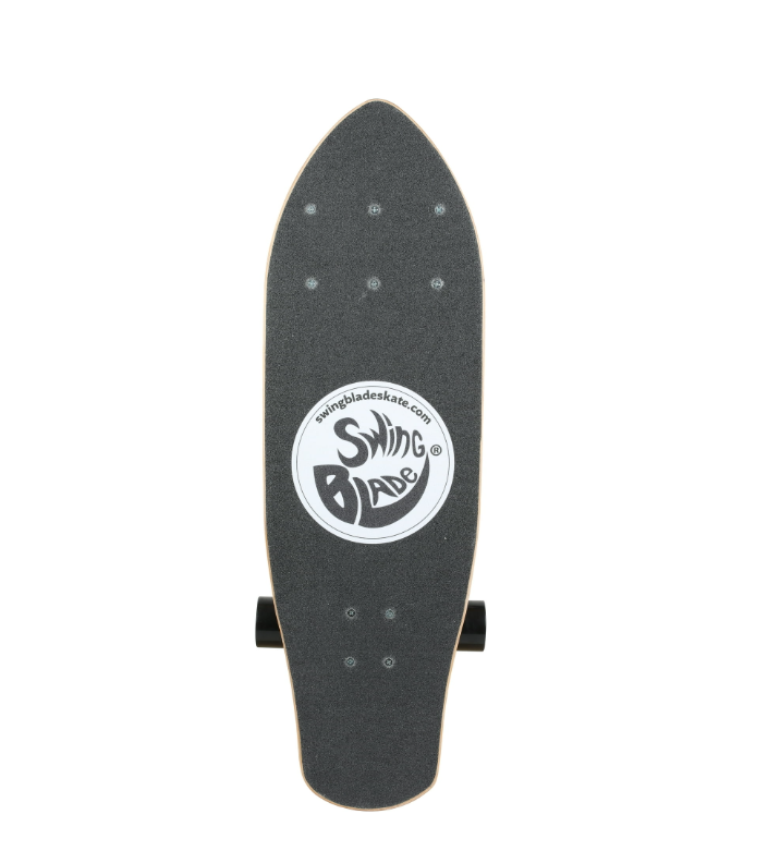 Swingblade Complete Skateboard with Patented Carving Caster Trucks for a Skate/Surf Ride, ABEC-7 Bearings and PU Wheels, for Kids and Adults