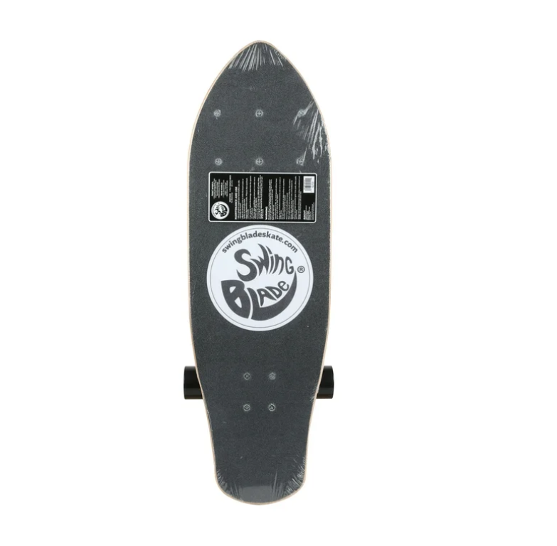 Swingblade Complete Skateboard with Patented Carving Caster Trucks for a Skate/Surf Ride, ABEC-7 Bearings and PU Wheels, for Kids and Adults
