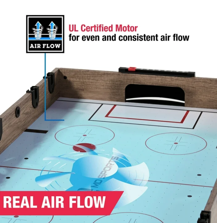 48" 3-in-1 Multi Game, Pool Table, Air Hockey, Foosball Table, by MD Sports