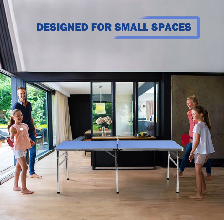 Costway 60'' Portable Table Tennis Ping Pong Folding Table with Accessories Indoor Game