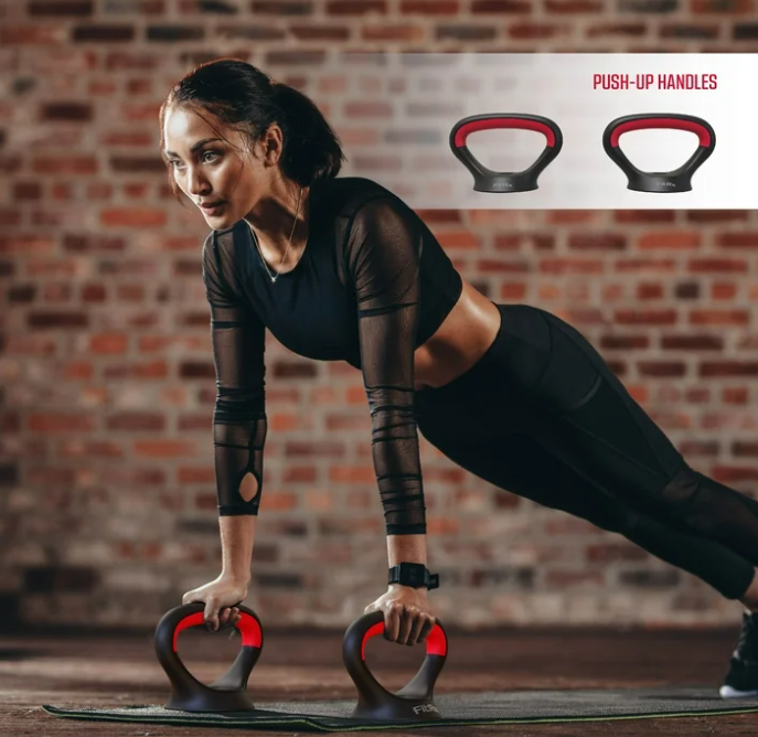 FitRx SmartBell Gym, 60 lbs. 4-in-1 Adjustable Interchangeable Dumbbell, Barbell, and Kettlebell Weight Set, Black