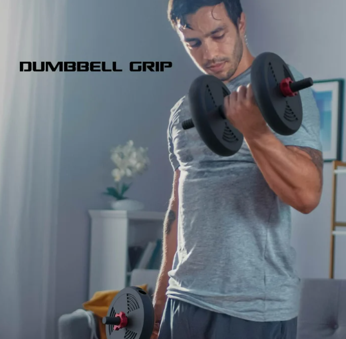 FitRx SmartBell Gym, 60 lbs. 4-in-1 Adjustable Interchangeable Dumbbell, Barbell, and Kettlebell Weight Set, Black