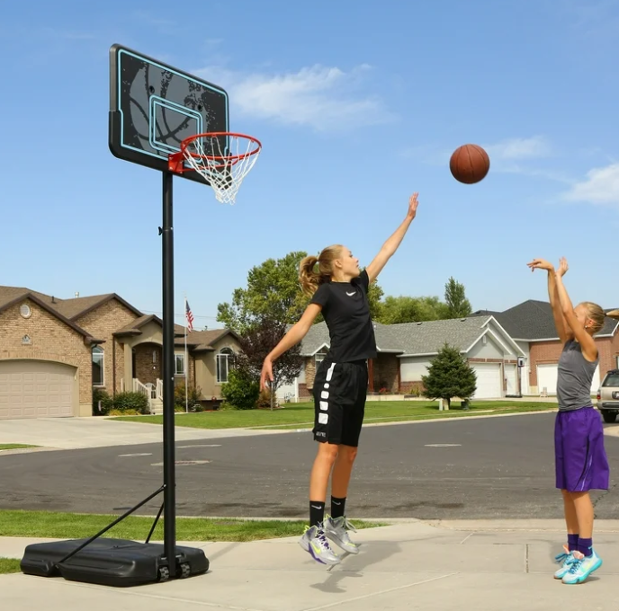 Lifetime 44-Inch Impact Portable Basketball Hoop with Telescoping Adjustment & Classic Rim – Model 90759-Outdoor Play