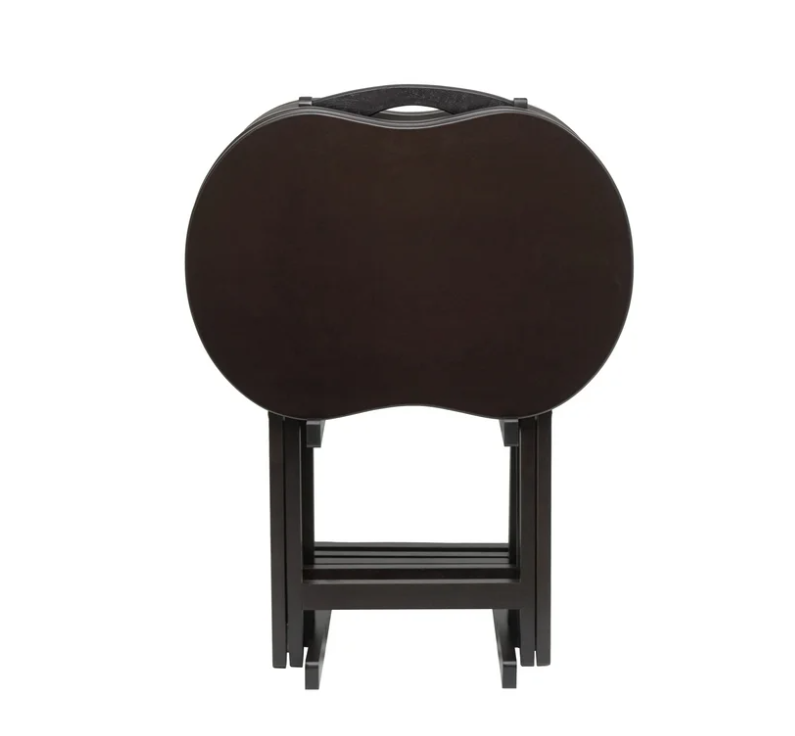 Winsome Skippy 5-Piece Snack Table Set, Peanut Top, Espresso Finish