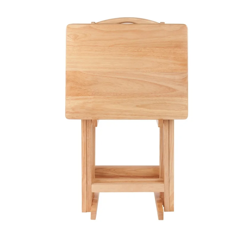 Winsome Alex 5-Pc Snack TaWinsome Alex 5-Pc Snack Table Set, Natural Finishble Set, Natural Finish