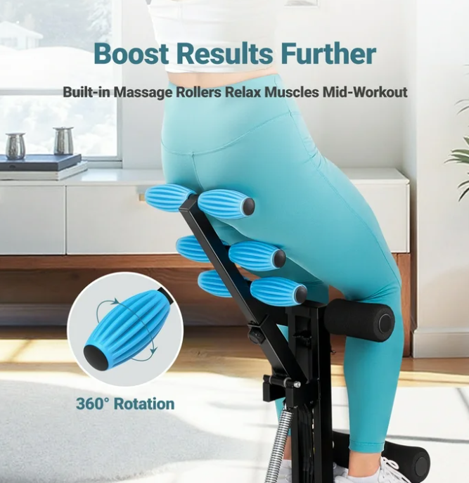 MERACH Adjustable Glutes Trainer & Deep Squat Machine - Core Leg Strengthener for Gym Workouts