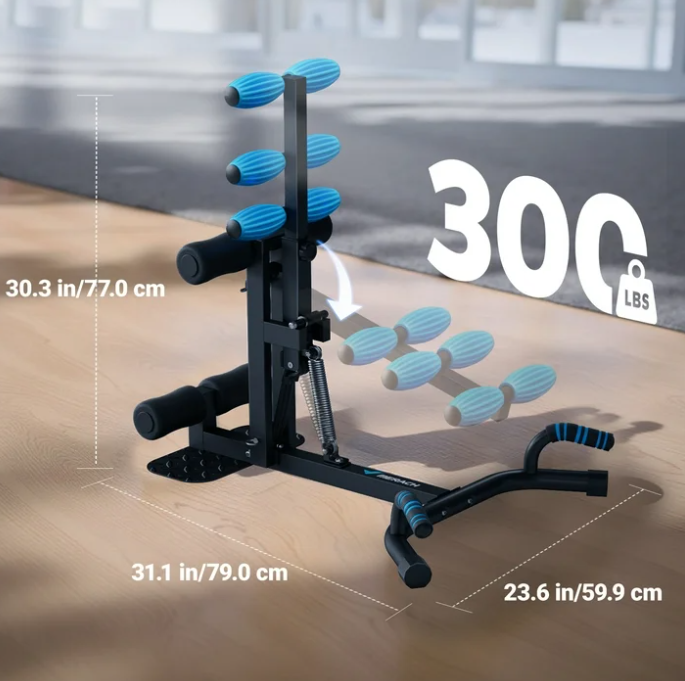 MERACH Adjustable Glutes Trainer & Deep Squat Machine - Core Leg Strengthener for Gym Workouts