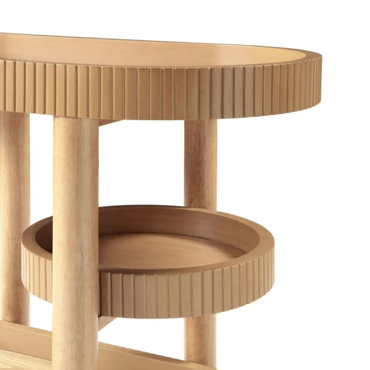 Beautiful Drew Bar Cart by Drew Barrymore, Warm Honey