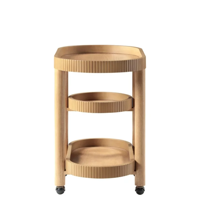 Beautiful Drew Bar Cart by Drew Barrymore, Warm Honey