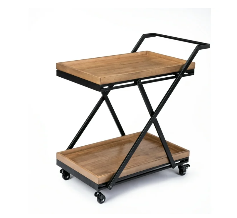 Better Homes & Gardens Entertainment Cart, Wood and Black