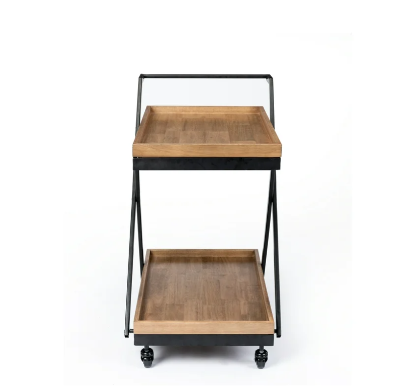 Better Homes & Gardens Entertainment Cart, Wood and Black