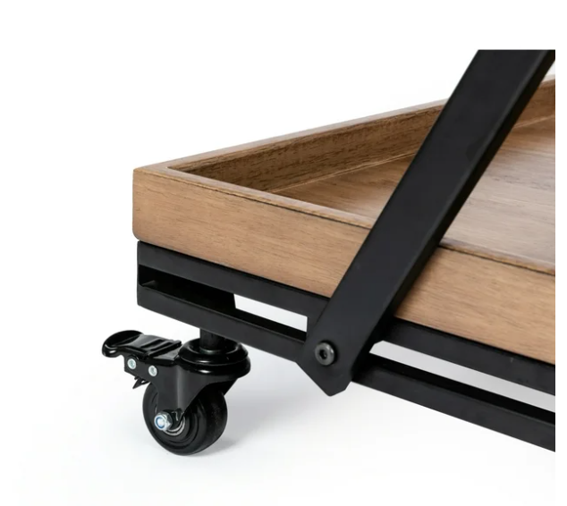 Better Homes & Gardens Entertainment Cart, Wood and Black